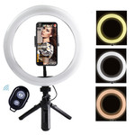 LED Selfie Ring Light With Stand For Youtube Studio Makeup Light Hoops