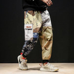 Men Cargo Pants High Street Hip Hop Camouflage Fashion Casual Loose Sweatpants