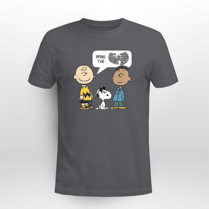 Wu-tang Clan Peanuts Cartoon T-shirt