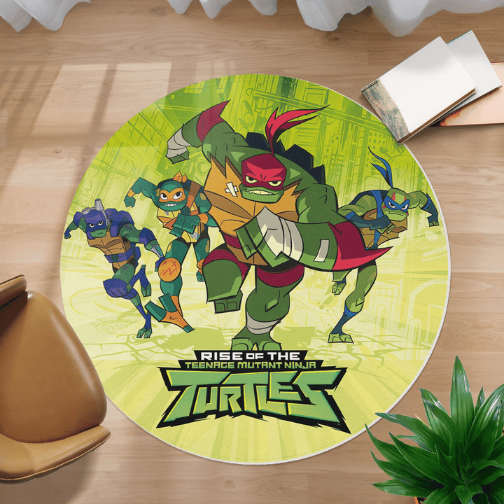 Teenage Mutant Ninja Turtles Poster Round Carpet