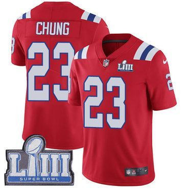 تأ تأ #23 Limited Patrick Chung Red Nike NFL Alternate Youth Jersey New England Patriots Vapor Untouchable Super Bowl LIII Bound حبوب زيت سمك القد