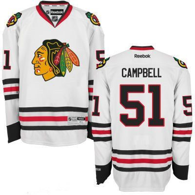كم سعر رسيفر بي ان سبورت Mens Chicago Blackhawks #51 Brian Campbell White Hockey Stitched NHL Jersey كم سعر رسيفر بي ان سبورت