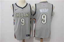 شايل Nike Cavaliers #9 Dwyane Wade Gray Nike City Edition Swingman Jersey اطارات ميشلان
