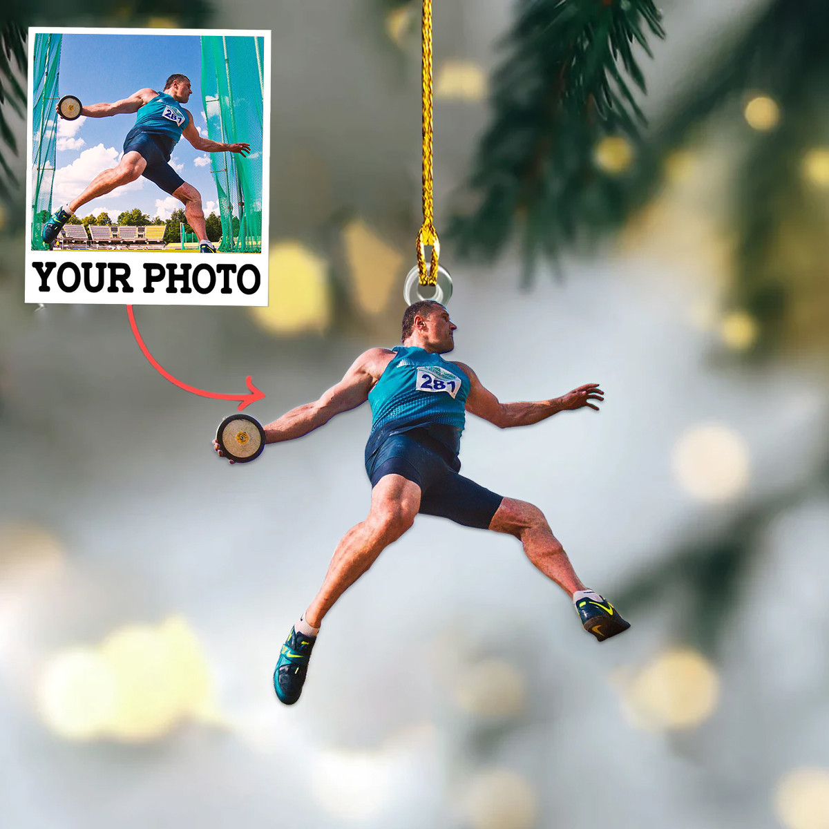 Personalized Photo Discus Throw Christmas Ornament Xmas Tree Decoration Ideas 2022