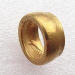 US Gold Plated Morgan dollar Coin Ring Handcrafted - COINSPESO