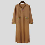 Abaya Dubai Moderne à capuche manches longues imprimé patchwork