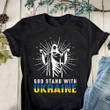Christian Shirt, God Stand With Ukraine Jesus T-Shirt KM2004