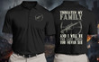 Gun Polo Shirt, Father's Day Shirt, Threaten My Family And I Will Be The Last Thing Polo Shirt