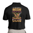 Veteran Polo Shirt, I Once Took A Solemn Oath To Defend The Constitution Eagle American Flag Polo Shirt