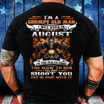 Veteran Shirt, Birthday Gift, I'm A Grumpy Old Man I Was Born In August T-Shirt - ATMTEE