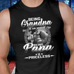 Veteran Shirt, Fathers Day Gift, Being Grandpa Is An Honor Being Papa Is Priceless Tank - ATMTEE