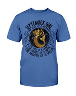 September Girl The Soul Of A Mermaid The Fire Of Lioness T-Shirt - ATMTEE