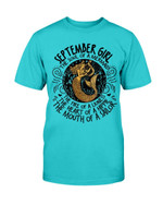 September Girl The Soul Of A Mermaid The Fire Of Lioness T-Shirt - ATMTEE