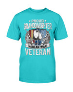 Proud Granddaughter Of A Korean War Veteran Military Family Gift T-Shirt - ATMTEE