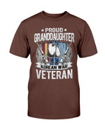 Proud Granddaughter Of A Korean War Veteran Military Family Gift T-Shirt - ATMTEE