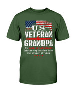 U.S. Veteran And Grandpa My Oath Of Enlistment Has No Expiration Date T-Shirt - ATMTEE