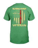 Vintage Submarine Veteran American Flag T-Shirt - ATMTEE