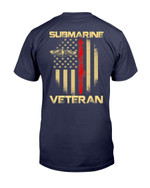 Vintage Submarine Veteran American Flag T-Shirt - ATMTEE