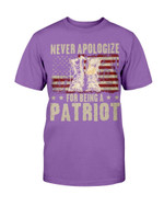 Veteran Patriot Shirt Never Apologize For Being A Patriot T-Shirt - ATMTEE