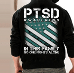PTSD Awareness In This Family No One Fights Alone ATM-USBL47 Veteran Hoodie, Veteran Sweatshirts - ATMTEE