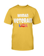 Woman Veteran USA, Gift For Female Veteran T-Shirt - ATMTEE