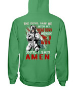 The Devil Saw Me With Head Down And Thought He'd Won Until I Said Amen Hoodies - ATMTEE