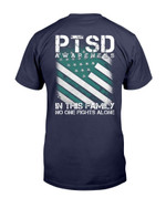PTSD Awareness Shirt In This Family No One Fights Alone T-Shirt - ATMTEE