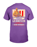 Proud Grandson Of A WWII Veteran T-Shirt - ATMTEE