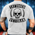 Tattooed Veteran Black Tribal Tattoo Gun Gift T-Shirt - ATMTEE