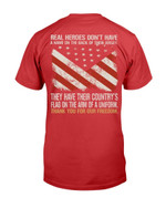 Real Heroes Don't Have A Name On The Back Of Their Jersey T-Shirt - ATMTEE