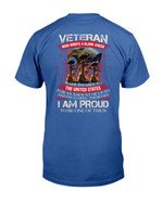 Veteran Who Wrote A Blank Check I Am Proud To Be One Of Them T-Shirt - ATMTEE