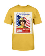 Female Veteran Are You A Girl With A Star-Spangled Heart T-Shirt - ATMTEE