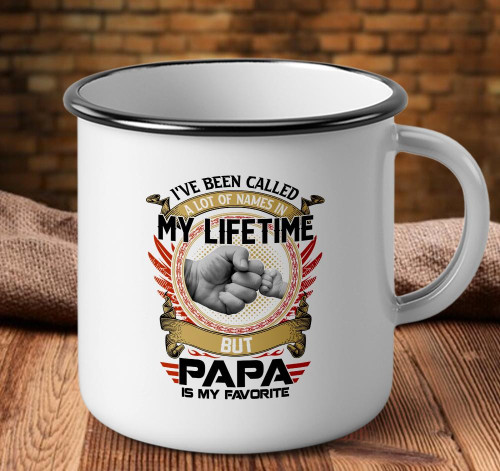 Veteran Mug, Gifts For Dad, I've Been Called A Lot Of Names In My Life Time But Papa Is My Favorite Camping Mug