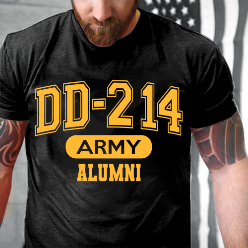 DD-214 Army Alumni, US Army Veterans T-Shirt - ATMTEE