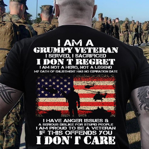 I Am A Grumpy Veteran I Don't Care
