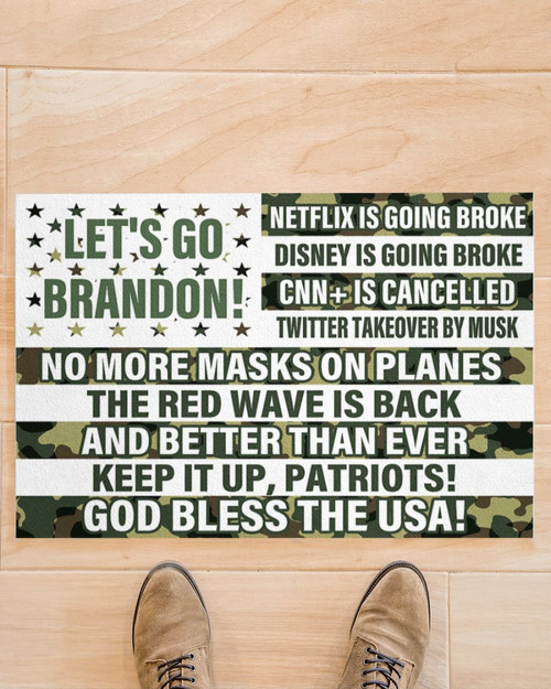 Let's Go Brandon, Keep It Up Patriots, God Bless The USA V2 Doormat