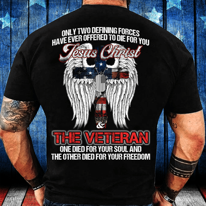 The Veteran One Died For Your Soul And The Other Died For Your Freedom T-Shirt - ATMTEE
