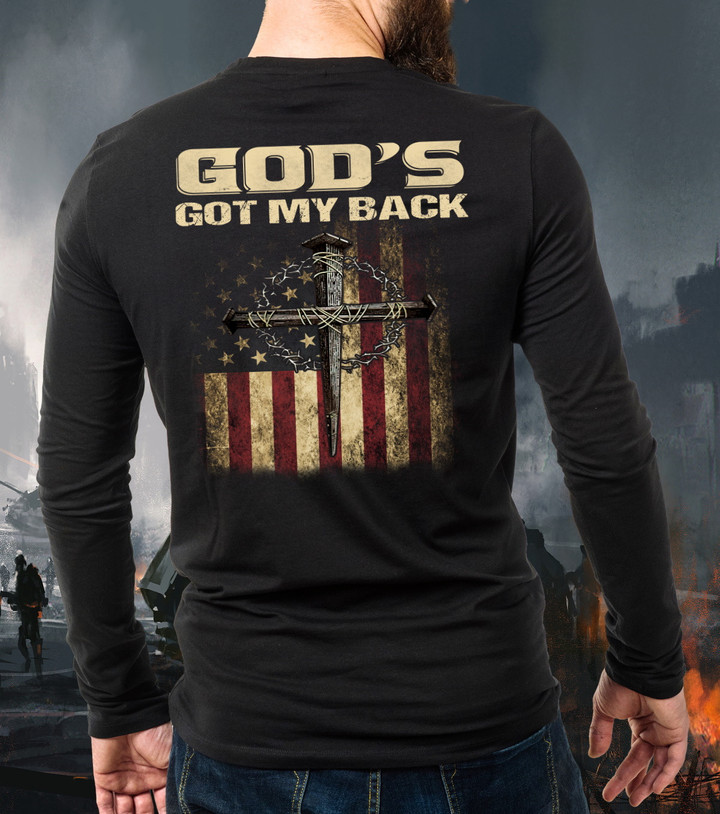 God's Got My Back Long Sleeve Shirt KM2604