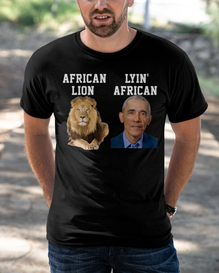 African Lion Lyin African T-Shirt
