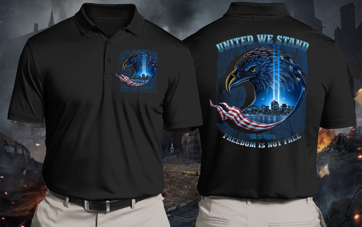 Veteran Polo Shirt, Father's Day Shirt, United We Stand Freedom Is Not Free Polo Shirt