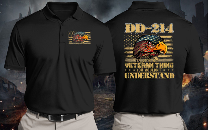 Veteran Polo Shirt, DD 214 Shirt, DD-214 It's A Veteran Thing You Wouldn't Understand Polo Shirt