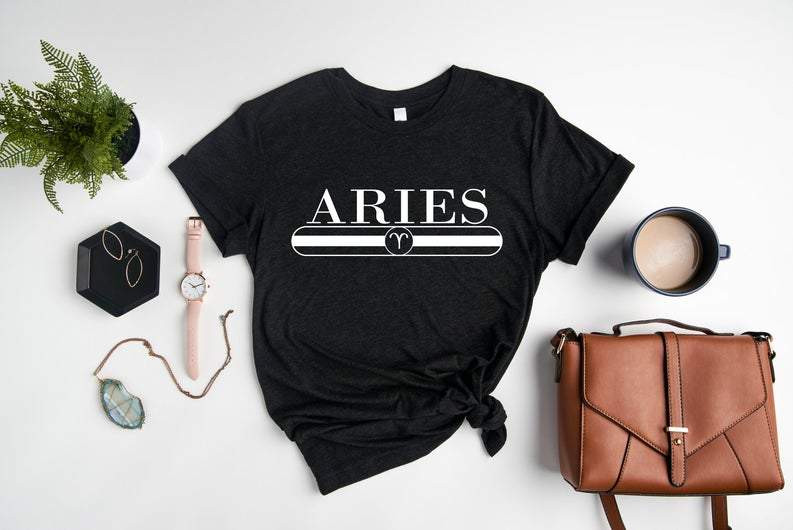 Aries Shirt, Aries Zodiac Sign, Birthday Shirt, Gift For Her, Aries Zodiac Gifts Unisex T-Shirt