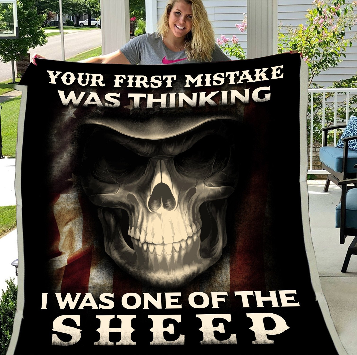 Veteran Blanket, Your First Mistake Was Thinking I Was One Of The Sheep Sherpa Blanket