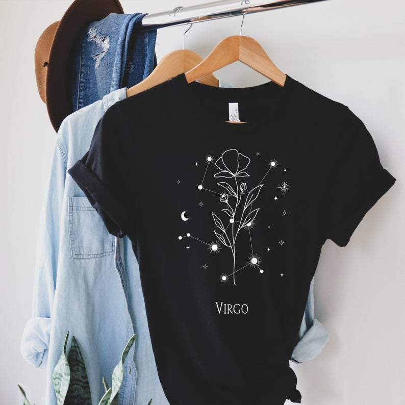Virgo Zodiac Shirt, September Virgo Shirt, Virgo Birthday, Astrology Shirt, Birthday Gift For Her Unisex T-Shirt
