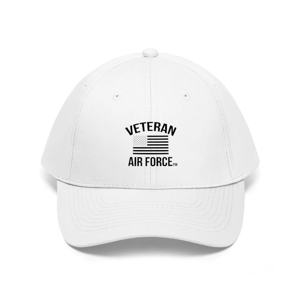 Veteran Hat, Air Force Veteran Hat, US Air Force Veteran Cap Unisex Twill Hat