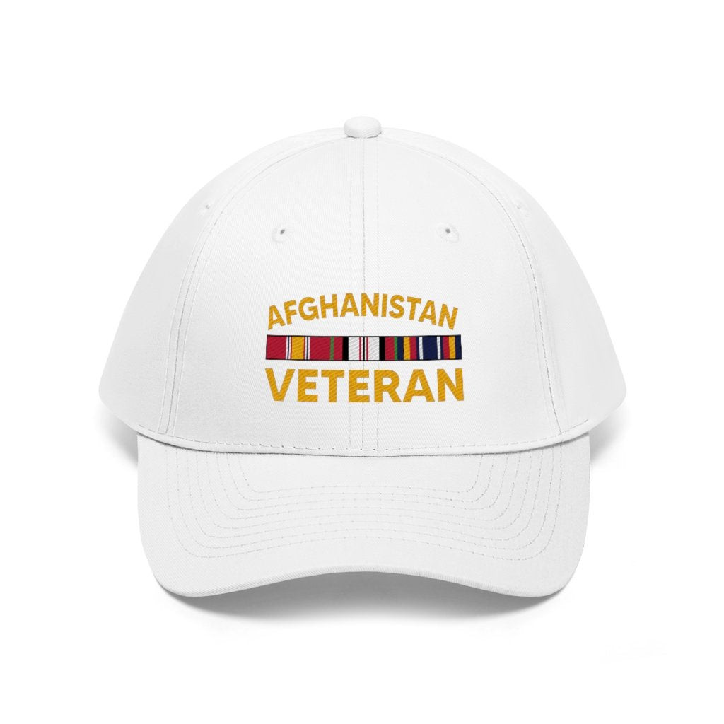 Veteran Hat, Gift For Veteran, Gift For Dad, Afghanistan Veteran Unisex Twill Hat