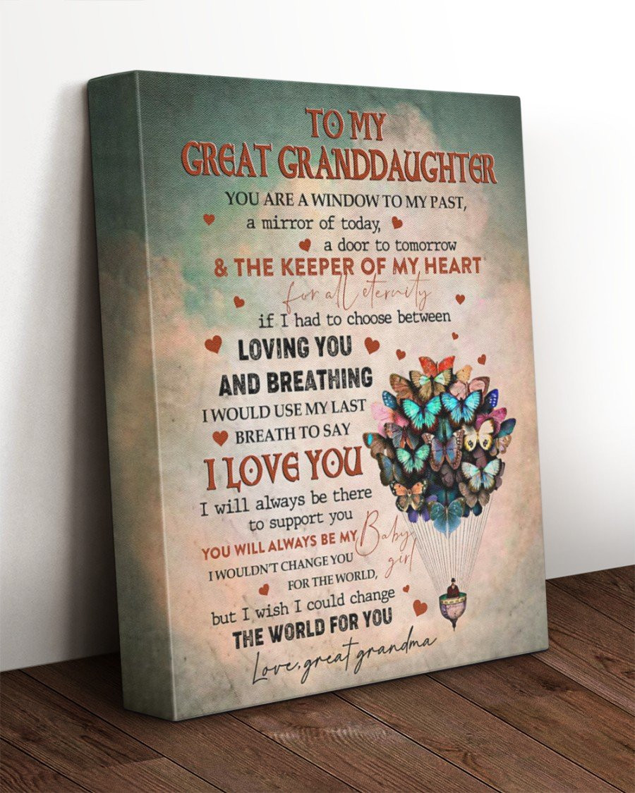 To My Granddaughter You've Been Through A Lot I Know It's Hard, Gift From Grandma Canvas