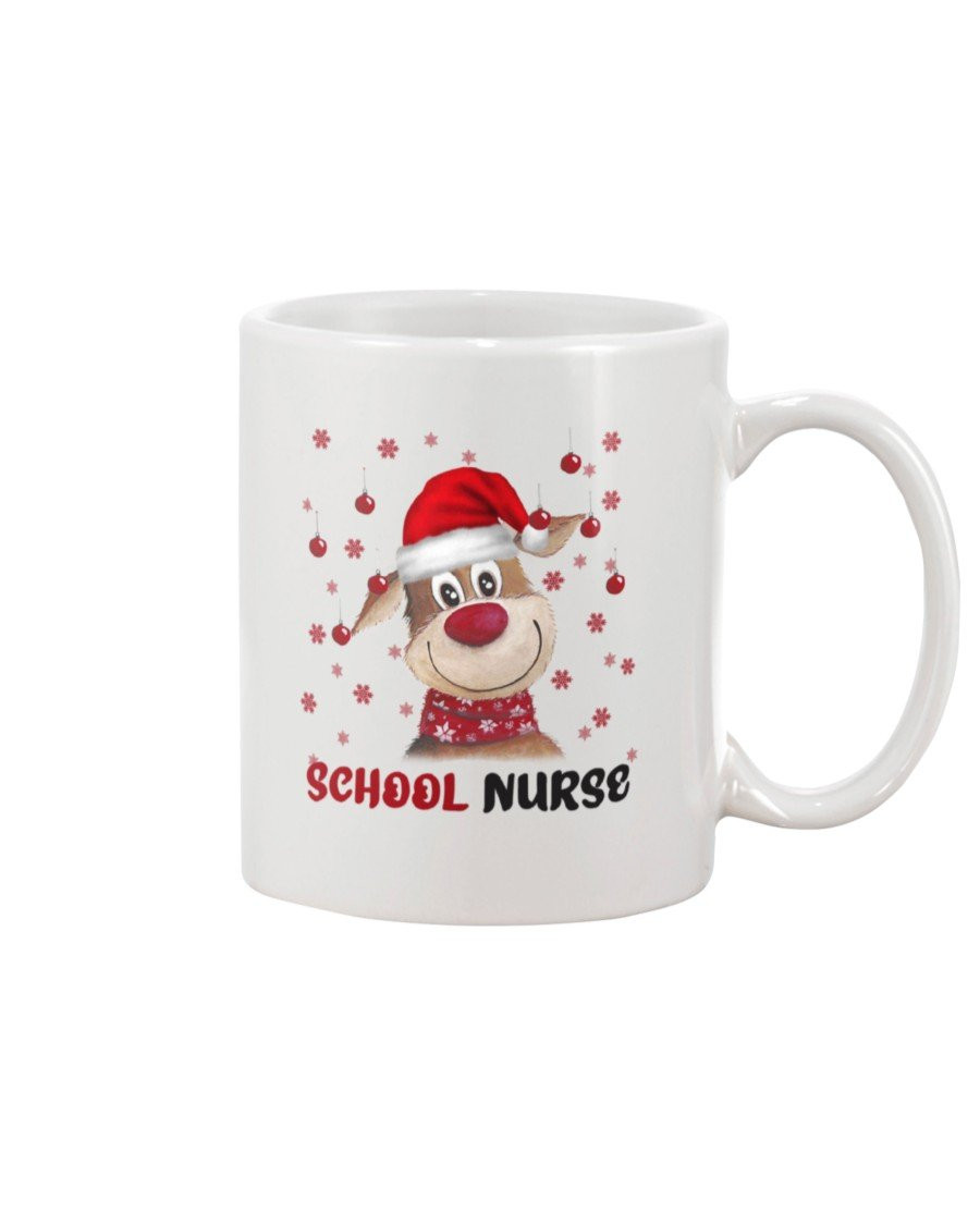 School Nurse Christmas White Mug