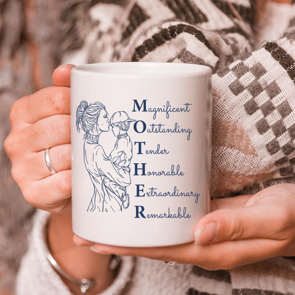 Gift For Mother's Day, Mother Mug, Mother Is Magnificent, Outstanding, Mother's Day Coffee Mug