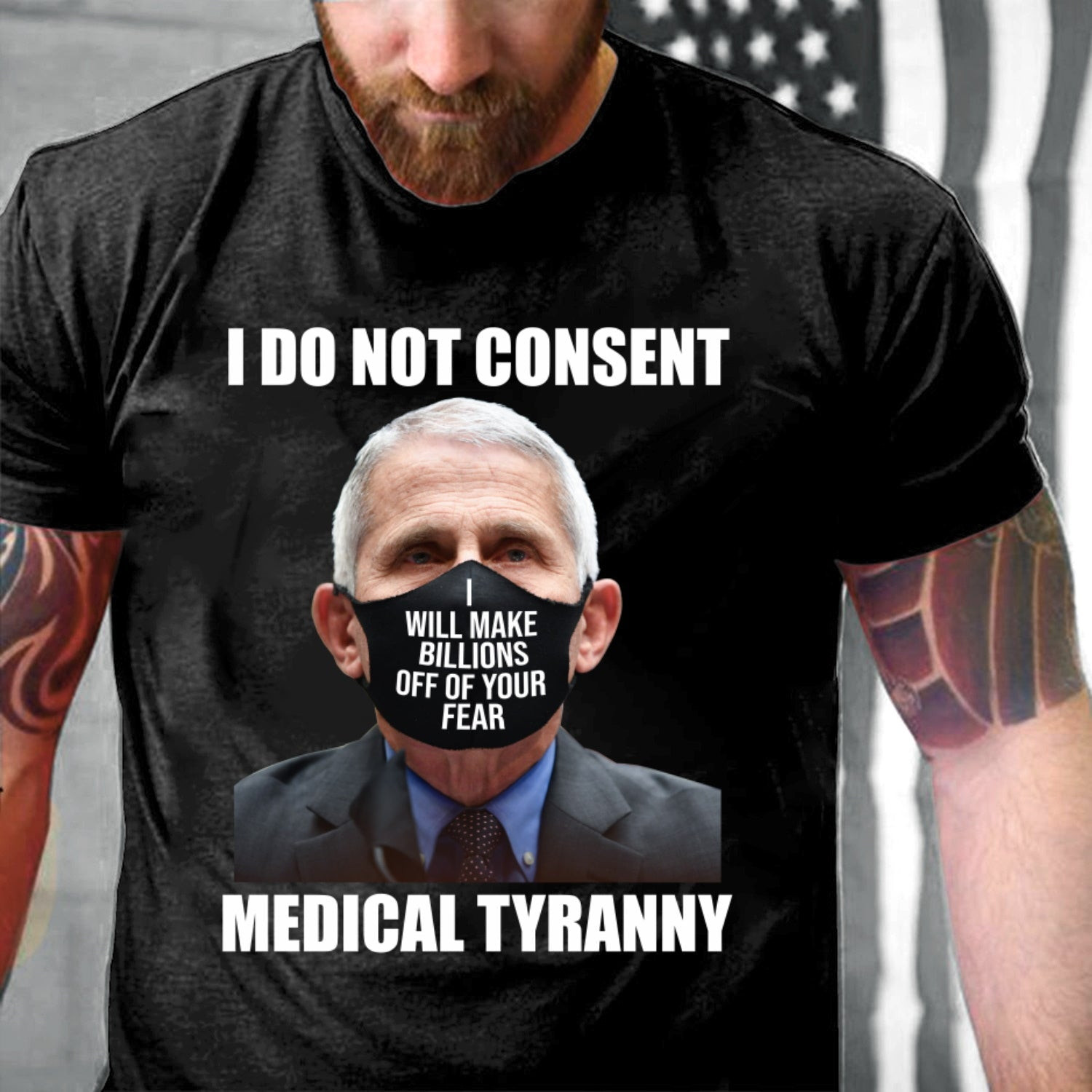 Veteran Shirt, I Do Not Consent Medical Tyranny T-Shirt KM0308
